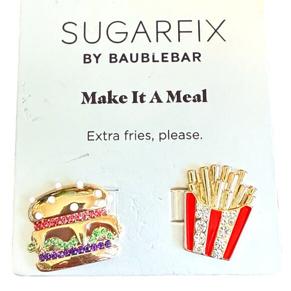 Sugar Fix by BAUBLEBAR Hamburger & French-fries Earrings - Picture 1 of 3